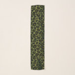 Echarpe Impressão de leopardo verde-oliva e preto<br><div class="desc">🥇 UM DESIGN ORIGINAL DE DIREITOS AUTORAIS, DE Donna Siegrist, DISPONÍVEL SOMENTE NO ZAZZLE! Impressão de leopardo verde-oliva e preto. Disponível em várias cores. ⭐ 99% dos meus designs na minha loja são feitos em camadas. Isso facilita o redimensionamento e a movimentação de gráficos e textos para que cada produto...</div>