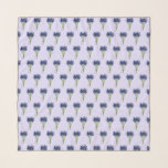 Echarpe Jardim de Flor Roxo do Coelho de Lavanda Lavandula<br><div class="desc">Design apresenta uma ilustração original de um bando de lavanda roxa, grampeador de jardim popular como planta ornamental e erva culinária. Usada fresca, seca e como óleo essencial em medicina e cosméticos, a flor perene da lavanda (lavandula) é conhecida por seu aroma. Este design floral também está disponível em outros...</div>