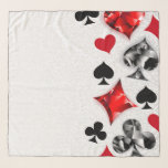 Echarpe Jogador Jogador Jogador Jogador Jogador Jogador Jo<br><div class="desc">Cinzas,  fundo texturizado com símbolos de cartas de jogar poligonais. Símbolos de jogar cartas,  coração,  diamante,  espada e clube.</div>