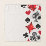 Echarpe Jogador Jogador Jogador Jogador Jogador Jogador Jo<br><div class="desc">Cinzas,  fundo texturizado com símbolos de cartas de jogar poligonais. Símbolos de jogar cartas,  coração,  diamante,  espada e clube.</div>