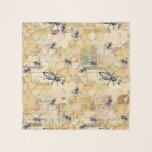 Echarpe Modern Vintage Queen Bee Pattern<br><div class="desc">Padrão amarelo da Rainha da Vintage moderna. Presente ideal para um apicultor.</div>