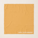Echarpe Nome amarelo de Cape Gooseberry<br><div class="desc">Cabo Gooseberry, também conhecido como Physalis, é uma planta da família da sombra noturna, cujas bagas cultivam dentro a protetora de paparia calyx. Aqui, a cor amarela quente distintiva da baga dá o seu nome a uma das cores assinaturas da Nomencolor.</div>