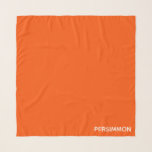 Echarpe Nome de cor vermelha do salmão<br><div class="desc">Os persimmons, ou fruta de nádegas, têm uma cor laranja-vermelha intensa.</div>