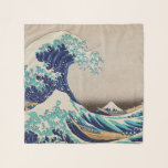 Echarpe O Excelente Hokusai desceu de Kanagawa. Vintage ja<br><div class="desc">Katsushika Hokusai "A onda do Excelente de Kanagawa" cachecol. Ilustração do japão Vintage.</div>