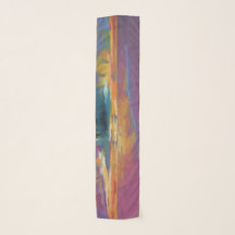 Ouro Bordas Chiffon Scarf