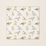 Echarpe Padrão de aves em contato<br><div class="desc">Pássaros em coloração d'água, padrão sem costura.</div>