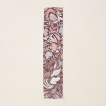 Echarpe Padrão de Ilustração Floral da Borgonha Dourada ro<br><div class="desc">Este padrão elegante e moderno é perfeito para a na moda e a moda. Apresenta uma folha de rosa dourada, branca, cinza e flores vermelhas entrelaçadas à mão, impressas a falsa tinta, e um padrão de ilustração da folha. É um design chic, bonito, único e luxo; ideal para a senhora...</div>