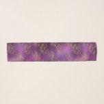 Echarpe Padrão de Sereia Dourada Elegante Brilhante Metáli<br><div class="desc">Melhore os acessórios do armário com um cachecol feito por medida. Padrões De Sereia Dourados Elegantes Quebra-Cabra Metálica Brilhante Metálica Roxa. ideia de presente de excelente.</div>