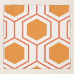 Echarpe Padrão geométrico de abstrato hexágono em laranja<br><div class="desc">Padrão geométrico do abstrato hexágono</div>