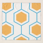 Echarpe Padrão geométrico do abstrato hexágono no preto la<br><div class="desc">Padrão geométrico do abstrato hexágono</div>