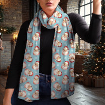 Papai Noel Vintage Azul Natal