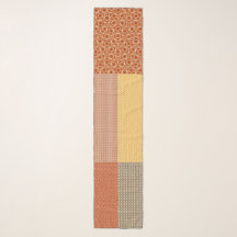 Patchwork De Padrões 1 Chiffon Scarf