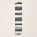 Echarpe Preto branco listrado elegante<br><div class="desc">Design branco preto listrado. Você é bem-vindo a visitar minha loja para produtos mais bonitos.</div>