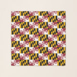 Echarpe Scarf Quadrado com bandeira do Estado de Maryland,<br><div class="desc">Adicione um toque de na moda do orgulho de Maryland ao seu guarda-roupa com nosso lenço quadrado exclusivo com a bandeira de Maryland. Projetado com elegância e versatilidade em mente, este cachecol quadrado é mais do que apenas um acessório de moda; é uma celebração do rico patrimônio de Maryland e...</div>