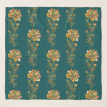 Tendrilhos de Flor Poderosa Retro Borda 1