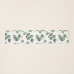 Echarpe Teste padrão da folha do eucalipto<br><div class="desc">Lenço pintado do teste padrão da folha do eucalipto do dólar de prata.</div>