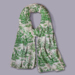 Echarpe Tóile de jouy verde legista<br><div class="desc">Vintage retro green toile de jouy Scarf. Melhore o seu guarda-roupa com a elegância eterno de designs antigos toile de jouy, inspirada nos padrões requintados de cenas rosa-quente francesas. Estas sofisticadas impressões Toile são uma raiva constante no momento, belas designs que trazem beleza natural e charme. Este cachecol em moda...</div>