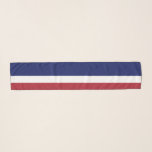 Echarpe USA Flag Colors Blue White Strike<br><div class="desc">USA Flag Colors Blue White Red Striped Patriotic Scarf</div>
