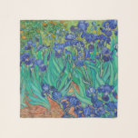 Echarpe Van Gogh Irises. impressionismo floral azul<br><div class="desc">O cachecol "Irises" de Van Gogh. Arte do impressionismo floral azul.</div>