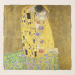 Echarpe Vintage Art Nouveau O Beijo de Gustav Klimt<br><div class="desc">Esta é uma impressão digitalmente aprimorada da antiga pintura de 1913 do artista Art Nouveau Gustav Klimt intitulada "O Beijo"</div>