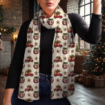 Echarpe Vintage Red Truck Xadrez Ornaes Natal<br><div class="desc">Celebre as festas em estilo com este charmoso cachecol chiffon com um nostálgico caminhão vermelho-vintage e um padrão de ornamentos festivos. Com ornamentos de xadrez, estrelas rústicas, e caminhões clássicos vermelhos carregandos árvores de Natal, este cachecol exude espírito de férias. O leve tecido de chiffon adiciona um toque de elegância...</div>