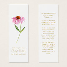 Echinacea | Marcador de Página Mini Memorial de Fu