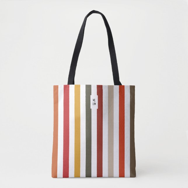 Echo Traça Tote Bag - Rasgos de Matizes Terrestres (Frente)