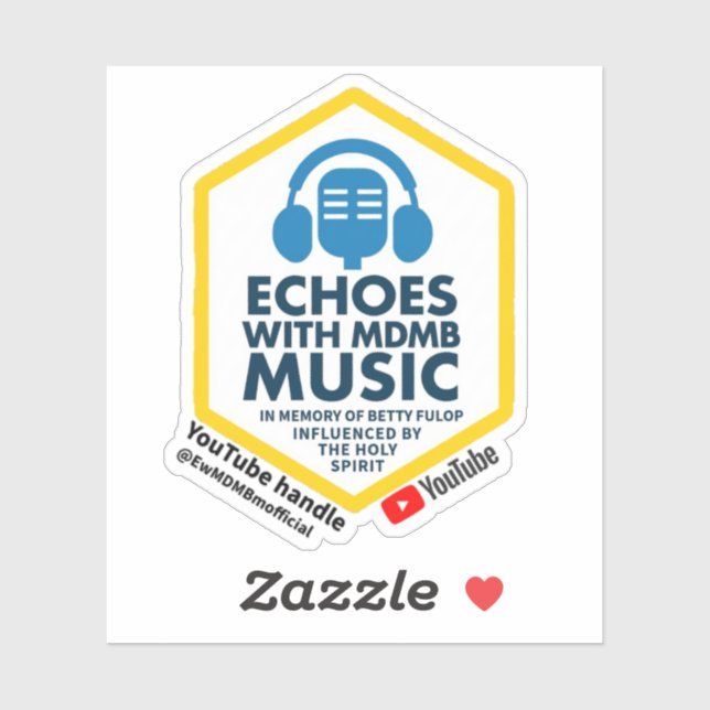 Echos com adesivo oficial da MDMB Music (Folha)