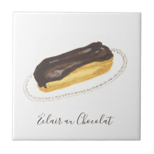 Éclair au Chocolat watercolor