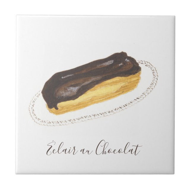 Éclair au Chocolat watercolor (Frente)