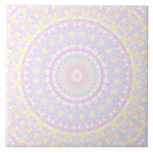 Eclectic Intricate Boho Colorir Pastel Mandala (Frente)
