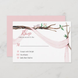 Eclectic Romance Tree Branch Blush Pink Gauze RSVP
