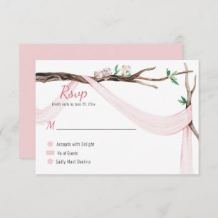 Eclectic Romance Tree Branch Blush Pink Gauze RSVP