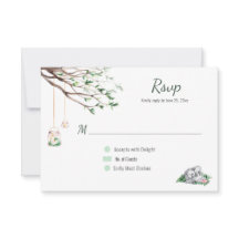 Eclectic Romance Woodland Wedding RSVP