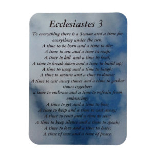 Eclesiastes 3 ímãs