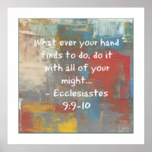 Eclesiastes 9:9-10 Poster