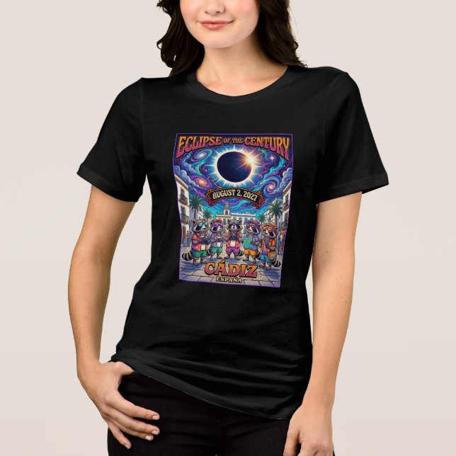 Eclipse Do Século Ago 2,2027 Camiseta Grupo Cadiz (Frente)