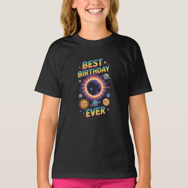 Eclipse Solar Total 12 de Agosto de 2026 Camiseta  (Frente)