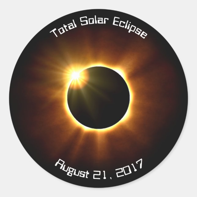 Eclipse Solar Total - Adesivos (Frente)