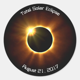 Eclipse solar total - etiquetas