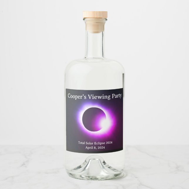 Eclipse solar total personalizado 2024 (Frente)