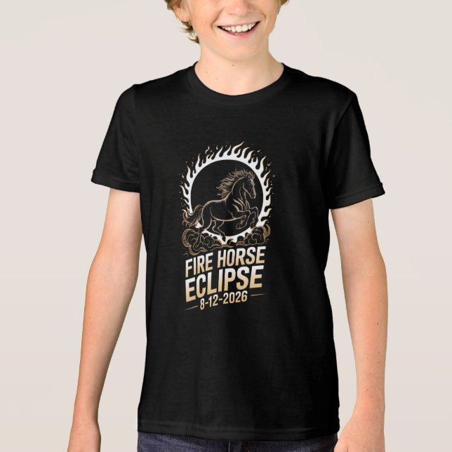 Eclipse Total do Sol 12 de agosto de 2026 Cavalo d (Frente)