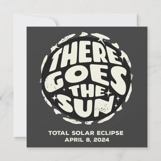 Eclipse Total do Sol 2024 Lá Vai o Sol (Frente)