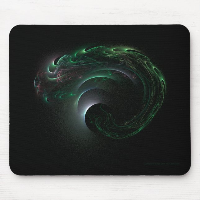 Eclipse verde Mousepad (Frente)
