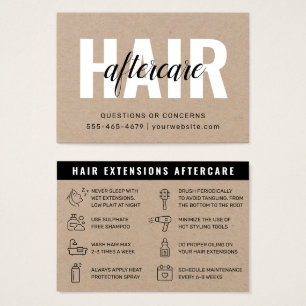 Eco Premium Kraft Hair Extensões após o Cuidado
