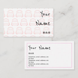 "Ecoa" cartões de visitas de B&B