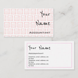 "Ecoa" cartões de visitas do contador