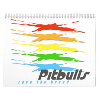 Economias de Pitbull o calendário da raça