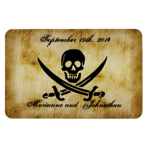 Economias do casamento do pirata o ímã da