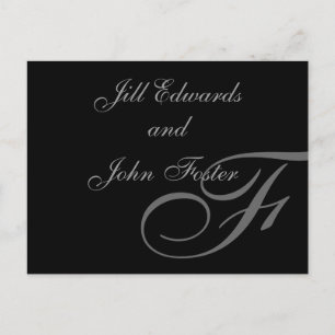 Economias do monograma o anúncio da data